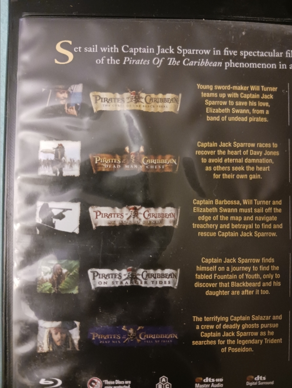 Disney Pirates of the Caribbean 5-Movie Collection (4K UHD + Blu-ray) New Other - Picture 12 of 15